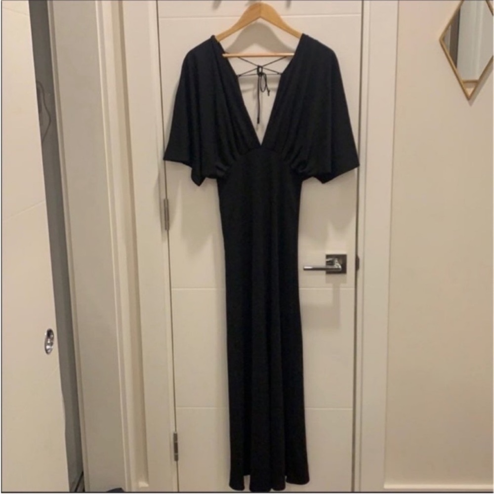 H&M Black maxi dress size 2
